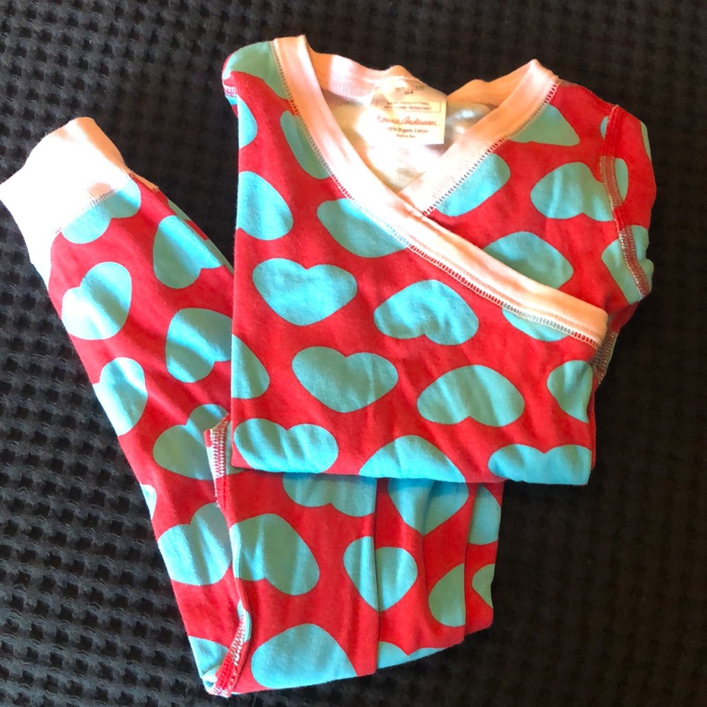 Hanna Andersson Heart Pajamas size 4